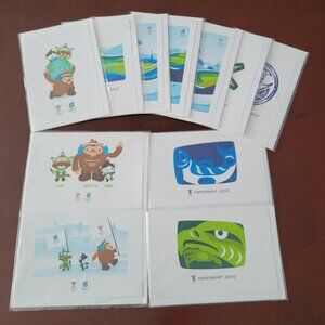 Olympics Vancouver Winter Games 2010 Art Print Card Lot of 12 NWT Canada